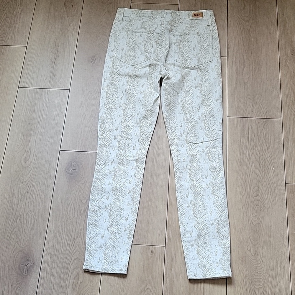 PAIGE Sonoran Snake Hoxton Ankle Skinny Jeans 27 - Picture 4 of 10